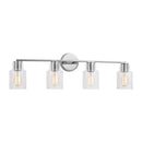 Four Light Bath<br /><span style="color:#4AB0CE;">Entrega: 4-10 dias en USA</span><br /><span style="color:#4AB0CE;font-size:60%;">PREGUNTE POR ENTREGA EN PANAMA</span><br />Collection: Sayward<br />Finish: Chrome