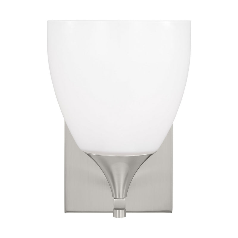 One Light Wall Sconce<br /><span style="color:#4AB0CE;">Entrega: 4-10 dias en USA</span><br /><span style="color:#4AB0CE;font-size:60%;">PREGUNTE POR ENTREGA EN PANAMA</span><br />Collection: Toffino<br />Finish: Brushed Steel