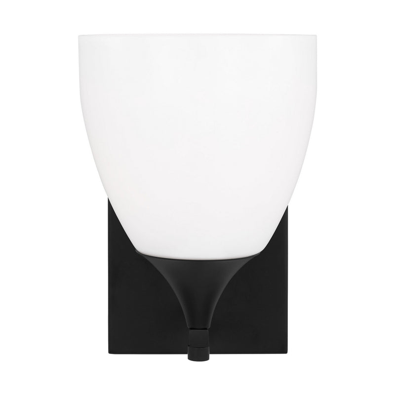 One Light Wall Sconce<br /><span style="color:#4AB0CE;">Entrega: 4-10 dias en USA</span><br /><span style="color:#4AB0CE;font-size:60%;">PREGUNTE POR ENTREGA EN PANAMA</span><br />Collection: Toffino<br />Finish: Midnight Black