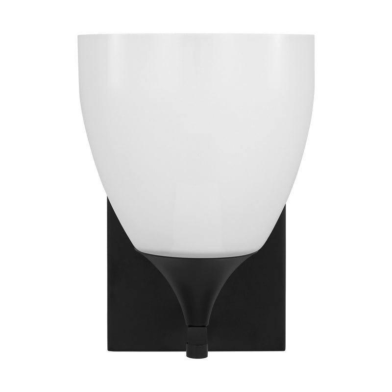 One Light Wall Sconce<br /><span style="color:#4AB0CE;">Entrega: 4-10 dias en USA</span><br /><span style="color:#4AB0CE;font-size:60%;">PREGUNTE POR ENTREGA EN PANAMA</span><br />Collection: Toffino<br />Finish: Midnight Black