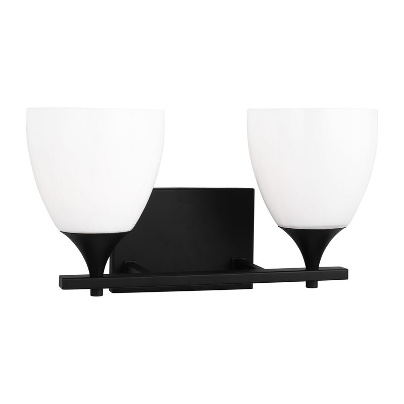 Two Light Bath<br /><span style="color:#4AB0CE;">Entrega: 2-3 semanas en USA</span><br /><span style="color:#4AB0CE;font-size:60%;">PREGUNTE POR ENTREGA EN PANAMA</span><br />Collection: Toffino<br />Finish: Midnight Black