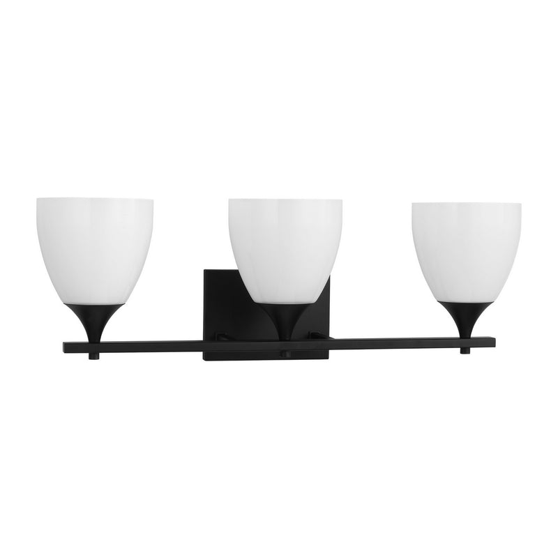 Three Light Bath<br /><span style="color:#4AB0CE;">Entrega: 4-10 dias en USA</span><br /><span style="color:#4AB0CE;font-size:60%;">PREGUNTE POR ENTREGA EN PANAMA</span><br />Collection: Toffino<br />Finish: Midnight Black