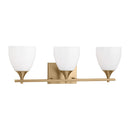 Three Light Bath<br /><span style="color:#4AB0CE;">Entrega: 4-10 dias en USA</span><br /><span style="color:#4AB0CE;font-size:60%;">PREGUNTE POR ENTREGA EN PANAMA</span><br />Collection: Toffino<br />Finish: Satin Brass