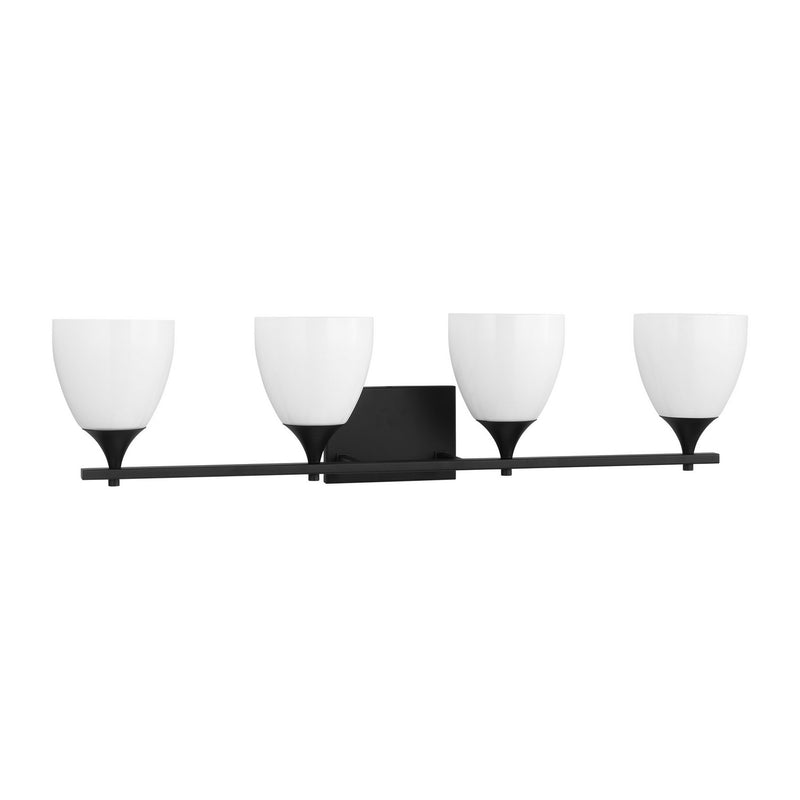 Four Light Bath<br /><span style="color:#4AB0CE;">Entrega: 4-10 dias en USA</span><br /><span style="color:#4AB0CE;font-size:60%;">PREGUNTE POR ENTREGA EN PANAMA</span><br />Collection: Toffino<br />Finish: Midnight Black