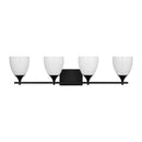 Visual Comfort Studio - DJV1024MBK - Four Light Bath - Toffino - Midnight Black