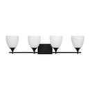 Visual Comfort Studio - DJV1024MBK - Four Light Bath - Toffino - Midnight Black