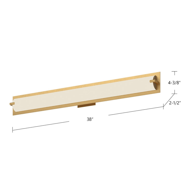 Kuzco Lighting - 601002BG-LED - LED Vanity - Lighthouse - Brushed Gold