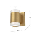 Kuzco Lighting - 601431BG-LED - LED Wall Sconce - Norfolk - Brushed Gold