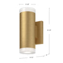 Kuzco Lighting - 601432BG-LED - LED Wall Sconce - Norfolk - Brushed Gold