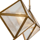 Four Light Chandelier<br /><span style="color:#4AB0CE;">Entrega: 4-10 dias en USA</span><br /><span style="color:#4AB0CE;font-size:60%;">PREGUNTE POR ENTREGA EN PANAMA</span><br />Collection: Cairo<br />Finish: Ribbed Glass/Vintage Brass