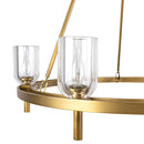 Six Light Chandelier<br /><span style="color:#4AB0CE;">Entrega: 4-10 dias en USA</span><br /><span style="color:#4AB0CE;font-size:60%;">PREGUNTE POR ENTREGA EN PANAMA</span><br />Collection: Lucian<br />Finish: Vintage Brass/Clear Crystal