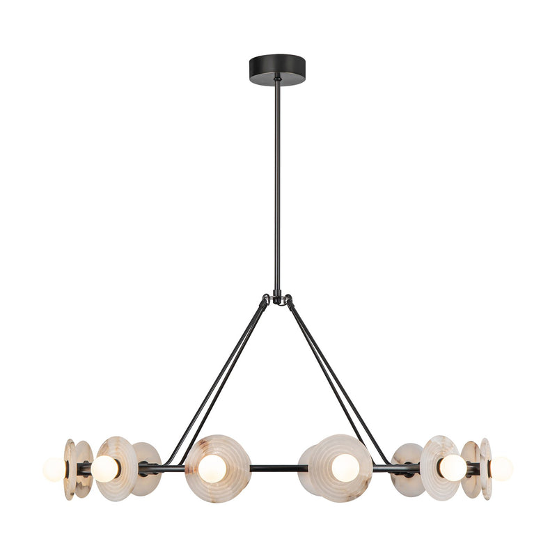 LED Chandelier<br /><span style="color:#4AB0CE;">Entrega: 4-10 dias en USA</span><br /><span style="color:#4AB0CE;font-size:60%;">PREGUNTE POR ENTREGA EN PANAMA</span><br />Collection: Dahlia<br />Finish: Urban Bronze/Alabaster