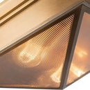 Alora - FM332615VBCR - Two Light Flush Mount - Cairo - Ribbed Glass/Vintage Brass