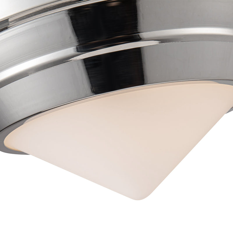 Alora - FM348010PNOP - One Light Flush Mount - Willard - Polished Nickel/Opal Matte Glass