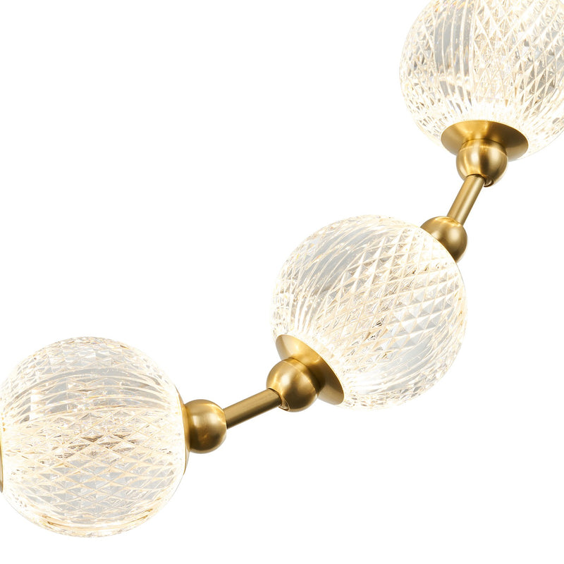 LED Pendant<br /><span style="color:#4AB0CE;">Entrega: 4-10 dias en USA</span><br /><span style="color:#4AB0CE;font-size:60%;">PREGUNTE POR ENTREGA EN PANAMA</span><br />Collection: Marni<br />Finish: Natural Brass
