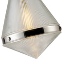 One Light Pendant<br /><span style="color:#4AB0CE;">Entrega: 4-10 dias en USA</span><br /><span style="color:#4AB0CE;font-size:60%;">PREGUNTE POR ENTREGA EN PANAMA</span><br />Collection: Willard<br />Finish: Polished Nickel/Prismatic Glass