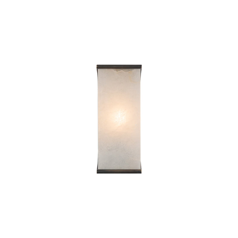 One Light Wall Sconce<br /><span style="color:#4AB0CE;">Entrega: 4-10 dias en USA</span><br /><span style="color:#4AB0CE;font-size:60%;">PREGUNTE POR ENTREGA EN PANAMA</span><br />Collection: Abbott<br />Finish: Urban Bronze/Alabaster