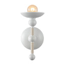 One Light Wall Sconce<br /><span style="color:#4AB0CE;">Entrega: 4-10 dias en USA</span><br /><span style="color:#4AB0CE;font-size:60%;">PREGUNTE POR ENTREGA EN PANAMA</span><br />Collection: Nadine<br />Finish: Matte White/Cotton