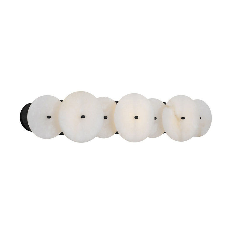 Three Light Bath<br /><span style="color:#4AB0CE;">Entrega: 4-5 semanas en USA</span><br /><span style="color:#4AB0CE;font-size:60%;">PREGUNTE POR ENTREGA EN PANAMA</span><br />Collection: Cosmos<br />Finish: Matte Black