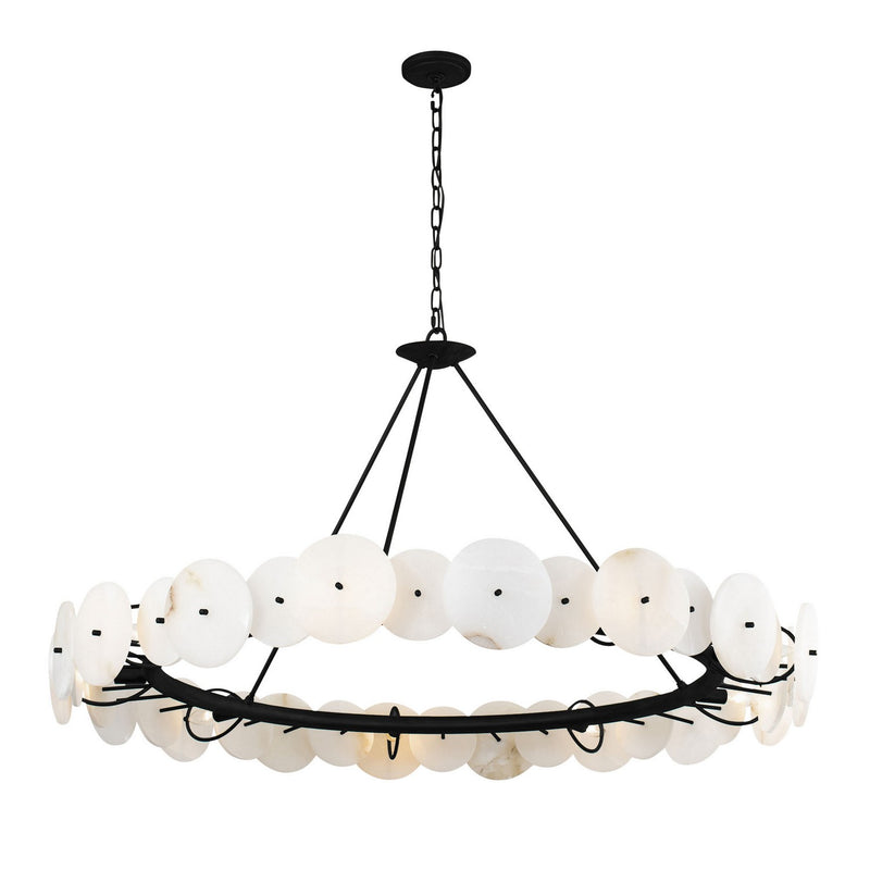 Nine Light Chandelier<br /><span style="color:#4AB0CE;">Entrega: 4-10 dias en USA</span><br /><span style="color:#4AB0CE;font-size:60%;">PREGUNTE POR ENTREGA EN PANAMA</span><br />Collection: Cosmos<br />Finish: Matte Black