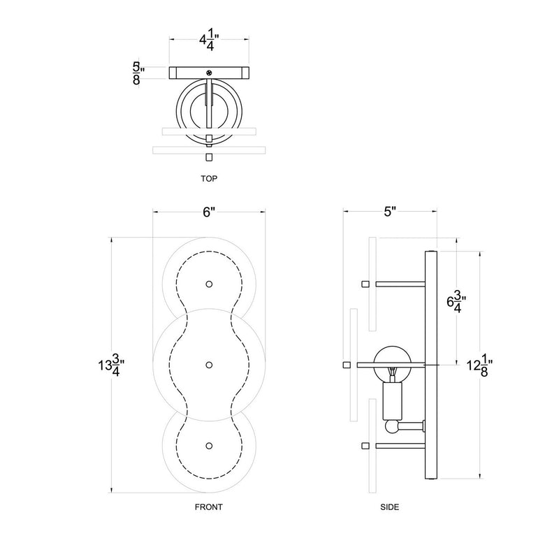 Varaluz - 370W01MB - One Light Wall Sconce - Cosmos - Matte Black