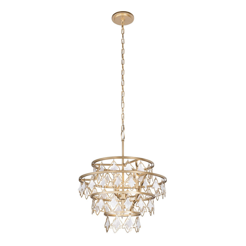 Four Light Chandelier<br /><span style="color:#4AB0CE;">Entrega: 4-10 dias en USA</span><br /><span style="color:#4AB0CE;font-size:60%;">PREGUNTE POR ENTREGA EN PANAMA</span><br />Collection: Fleur<br />Finish: French Gold