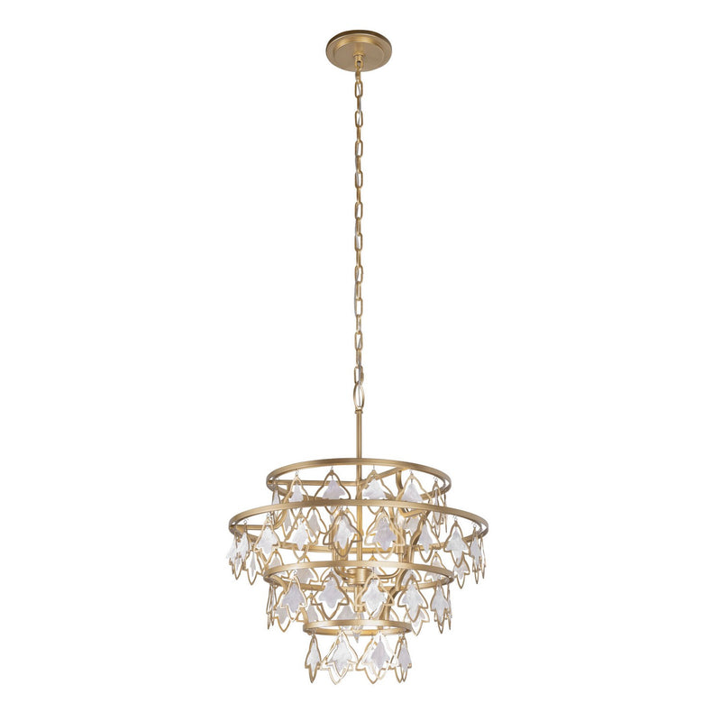 Four Light Chandelier<br /><span style="color:#4AB0CE;">Entrega: 4-10 dias en USA</span><br /><span style="color:#4AB0CE;font-size:60%;">PREGUNTE POR ENTREGA EN PANAMA</span><br />Collection: Fleur<br />Finish: French Gold