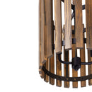 Two Light Pendant<br /><span style="color:#4AB0CE;">Entrega: 4-10 dias en USA</span><br /><span style="color:#4AB0CE;font-size:60%;">PREGUNTE POR ENTREGA EN PANAMA</span><br />Collection: Suratto<br />Finish: Matte Black/Medium Walnut