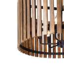 Six Light Pendant<br /><span style="color:#4AB0CE;">Entrega: 4-10 dias en USA</span><br /><span style="color:#4AB0CE;font-size:60%;">PREGUNTE POR ENTREGA EN PANAMA</span><br />Collection: Suratto<br />Finish: Matte Black/Medium Walnut