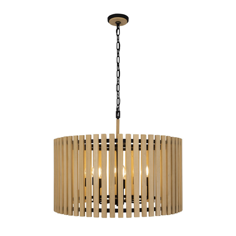 Eight Light Pendant<br /><span style="color:#4AB0CE;">Entrega: 4-10 dias en USA</span><br /><span style="color:#4AB0CE;font-size:60%;">PREGUNTE POR ENTREGA EN PANAMA</span><br />Collection: Suratto<br />Finish: Matte Black/Honey Blonde