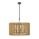 Eight Light Pendant<br /><span style="color:#4AB0CE;">Entrega: 4-10 dias en USA</span><br /><span style="color:#4AB0CE;font-size:60%;">PREGUNTE POR ENTREGA EN PANAMA</span><br />Collection: Suratto<br />Finish: Matte Black/Honey Blonde