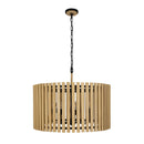 Eight Light Pendant<br /><span style="color:#4AB0CE;">Entrega: 4-10 dias en USA</span><br /><span style="color:#4AB0CE;font-size:60%;">PREGUNTE POR ENTREGA EN PANAMA</span><br />Collection: Suratto<br />Finish: Matte Black/Honey Blonde