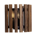 One Light Wall Sconce<br /><span style="color:#4AB0CE;">Entrega: 4-10 dias en USA</span><br /><span style="color:#4AB0CE;font-size:60%;">PREGUNTE POR ENTREGA EN PANAMA</span><br />Collection: Suratto<br />Finish: Matte Black/Medium Walnut