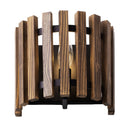 One Light Wall Sconce<br /><span style="color:#4AB0CE;">Entrega: 3-4 semanas en USA</span><br /><span style="color:#4AB0CE;font-size:60%;">PREGUNTE POR ENTREGA EN PANAMA</span><br />Collection: Suratto<br />Finish: Matte Black/Medium Walnut