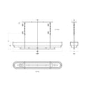 Varaluz - 389N05MBHN - Five Light Linear Pendant - Blonde Moment - Matte Black/Honey/Medium Oak