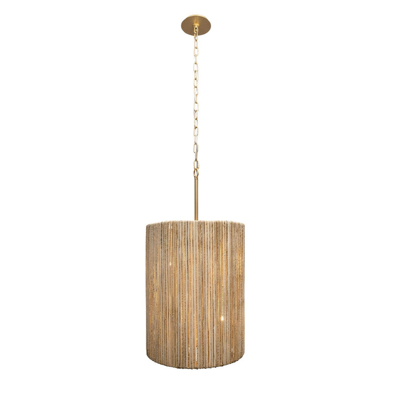 Six Light Foyer Pendant<br /><span style="color:#4AB0CE;">Entrega: 4-10 dias en USA</span><br /><span style="color:#4AB0CE;font-size:60%;">PREGUNTE POR ENTREGA EN PANAMA</span><br />Collection: Jacob's Ladder<br />Finish: French Gold