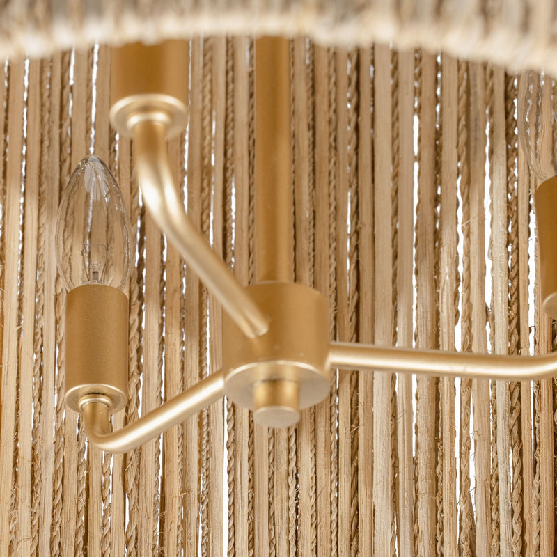 Six Light Foyer Pendant<br /><span style="color:#4AB0CE;">Entrega: 4-10 dias en USA</span><br /><span style="color:#4AB0CE;font-size:60%;">PREGUNTE POR ENTREGA EN PANAMA</span><br />Collection: Jacob's Ladder<br />Finish: French Gold
