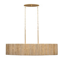 Six Light Linear Pendant<br /><span style="color:#4AB0CE;">Entrega: 3-4 semanas en USA</span><br /><span style="color:#4AB0CE;font-size:60%;">PREGUNTE POR ENTREGA EN PANAMA</span><br />Collection: Jacob's Ladder<br />Finish: French Gold