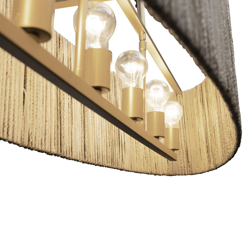 Six Light Linear Pendant<br /><span style="color:#4AB0CE;">Entrega: 7-8 semanas en USA</span><br /><span style="color:#4AB0CE;font-size:60%;">PREGUNTE POR ENTREGA EN PANAMA</span><br />Collection: Jacob's Ladder<br />Finish: French Gold