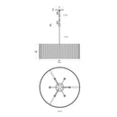 Varaluz - 391P06FG - Six Light Pendant - Jacob's Ladder - French Gold