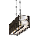 Five Light Linear Pendant<br /><span style="color:#4AB0CE;">Entrega: 4-10 dias en USA</span><br /><span style="color:#4AB0CE;font-size:60%;">PREGUNTE POR ENTREGA EN PANAMA</span><br />Collection: Park Row<br />Finish: Matte Black/French Gold