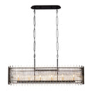 Six Light Linear Pendant<br /><span style="color:#4AB0CE;">Entrega: 4-10 dias en USA</span><br /><span style="color:#4AB0CE;font-size:60%;">PREGUNTE POR ENTREGA EN PANAMA</span><br />Collection: Park Row<br />Finish: Matte Black/French Gold