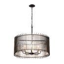 Eight Light Pendant<br /><span style="color:#4AB0CE;">Entrega: 4-10 dias en USA</span><br /><span style="color:#4AB0CE;font-size:60%;">PREGUNTE POR ENTREGA EN PANAMA</span><br />Collection: Park Row<br />Finish: Matte Black/French Gold