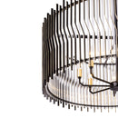 Eight Light Pendant<br /><span style="color:#4AB0CE;">Entrega: 4-10 dias en USA</span><br /><span style="color:#4AB0CE;font-size:60%;">PREGUNTE POR ENTREGA EN PANAMA</span><br />Collection: Park Row<br />Finish: Matte Black/French Gold