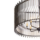 Eight Light Pendant<br /><span style="color:#4AB0CE;">Entrega: 4-10 dias en USA</span><br /><span style="color:#4AB0CE;font-size:60%;">PREGUNTE POR ENTREGA EN PANAMA</span><br />Collection: Park Row<br />Finish: Matte Black/French Gold
