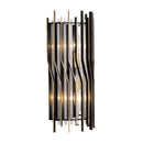 Two Light Wall Sconce<br /><span style="color:#4AB0CE;">Entrega: 4-10 dias en USA</span><br /><span style="color:#4AB0CE;font-size:60%;">PREGUNTE POR ENTREGA EN PANAMA</span><br />Collection: Park Row<br />Finish: Matte Black/French Gold