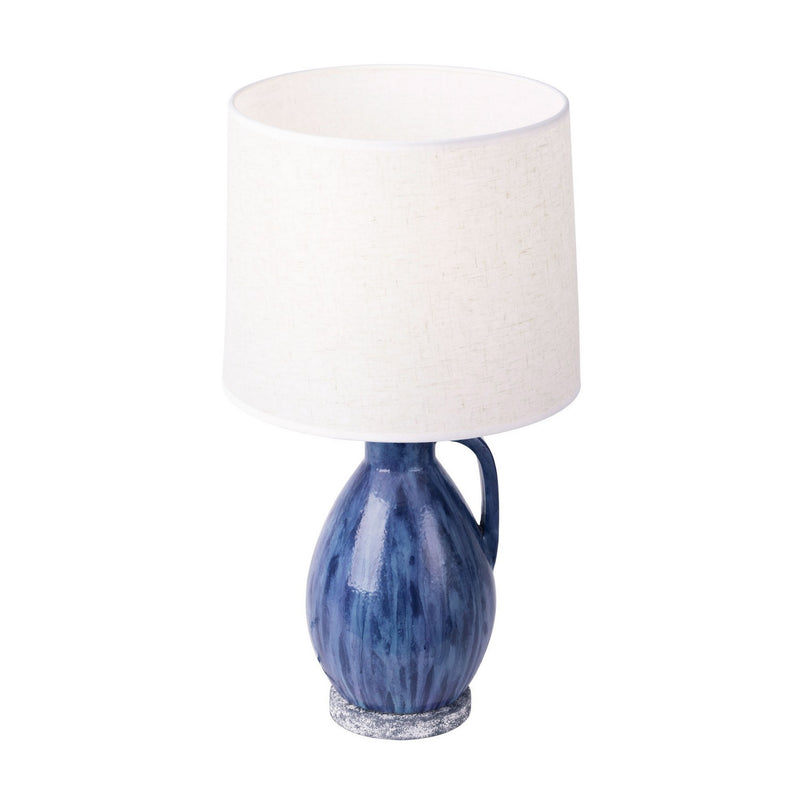 One Light Table Lamp<br /><span style="color:#4AB0CE;">Entrega: 4-10 dias en USA</span><br /><span style="color:#4AB0CE;font-size:60%;">PREGUNTE POR ENTREGA EN PANAMA</span><br />Collection: Avesta<br />Finish: Apothecary Gray/Blue Lustro