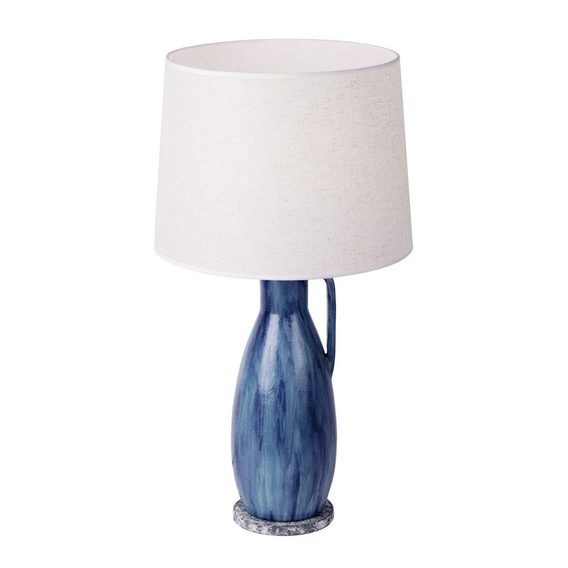 One Light Table Lamp<br /><span style="color:#4AB0CE;">Entrega: 4-10 dias en USA</span><br /><span style="color:#4AB0CE;font-size:60%;">PREGUNTE POR ENTREGA EN PANAMA</span><br />Collection: Avesta<br />Finish: Apothecary Gray/Blue Lustro