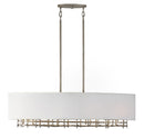 Four Light Linear Chandelier<br /><span style="color:#4AB0CE;">Entrega: 4-10 dias en USA</span><br /><span style="color:#4AB0CE;font-size:60%;">PREGUNTE POR ENTREGA EN PANAMA</span><br />Collection: Cameo<br />Finish: Campagne Luxe