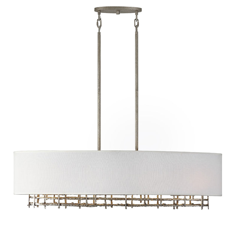 Four Light Linear Chandelier<br /><span style="color:#4AB0CE;">Entrega: 4-10 dias en USA</span><br /><span style="color:#4AB0CE;font-size:60%;">PREGUNTE POR ENTREGA EN PANAMA</span><br />Collection: Cameo<br />Finish: Campagne Luxe